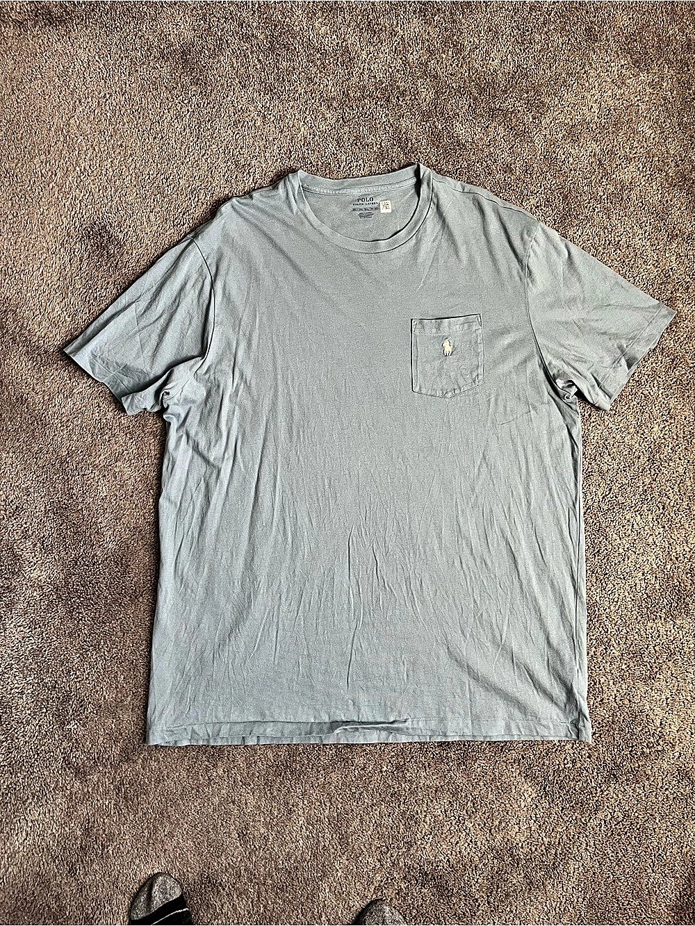 Polo Ralph Lauren 2XLT Classic Fit Jersey Pocket T-Shirt Blue